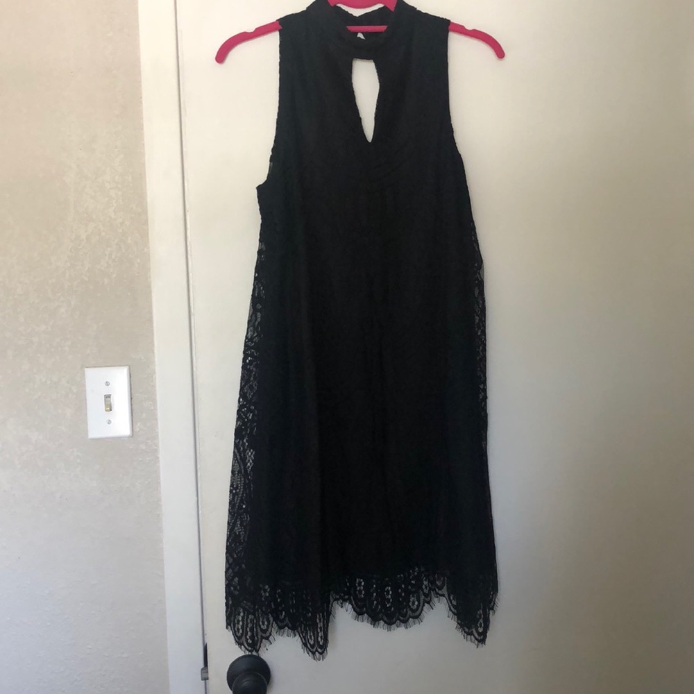 Black lace dress
